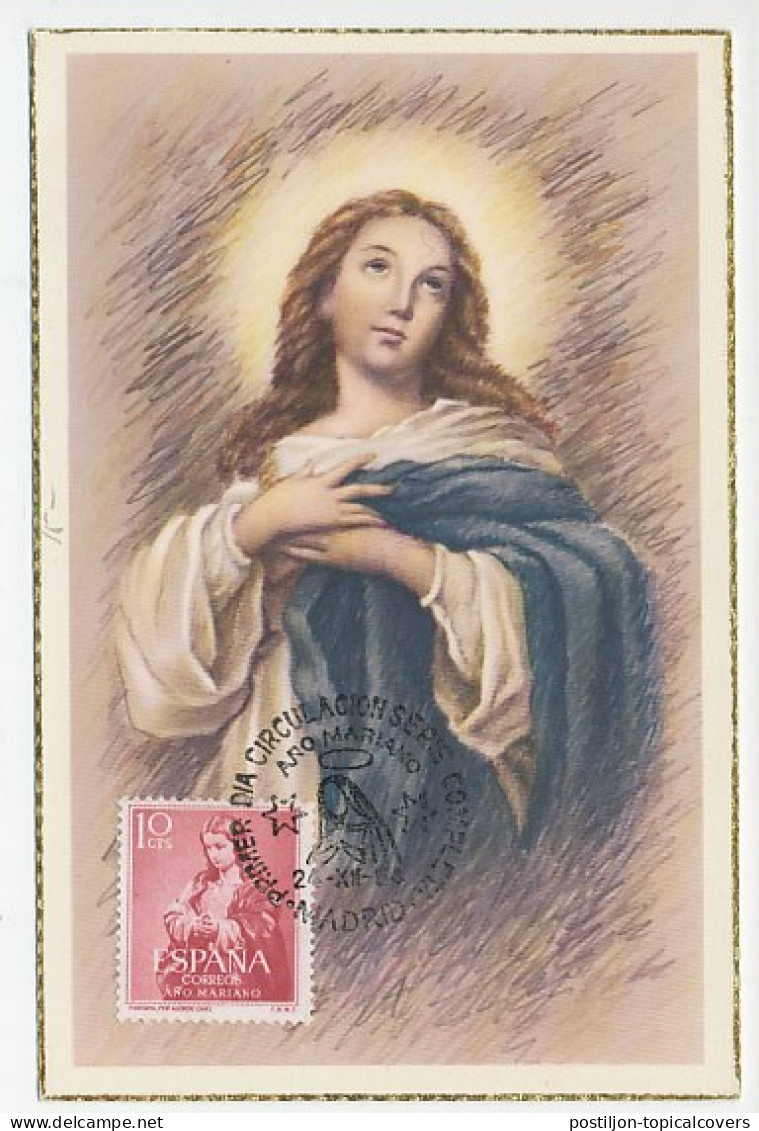 Maximum Card Spain 1954 Madonna  - Other & Unclassified