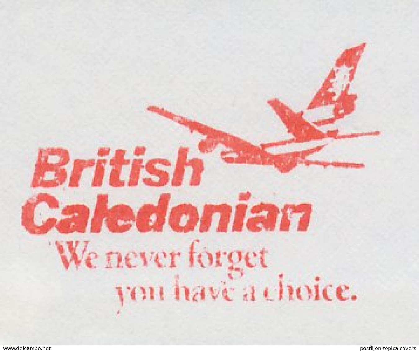 Meter Cut Netherlands 1987 British Caledonian Airline - Aerei