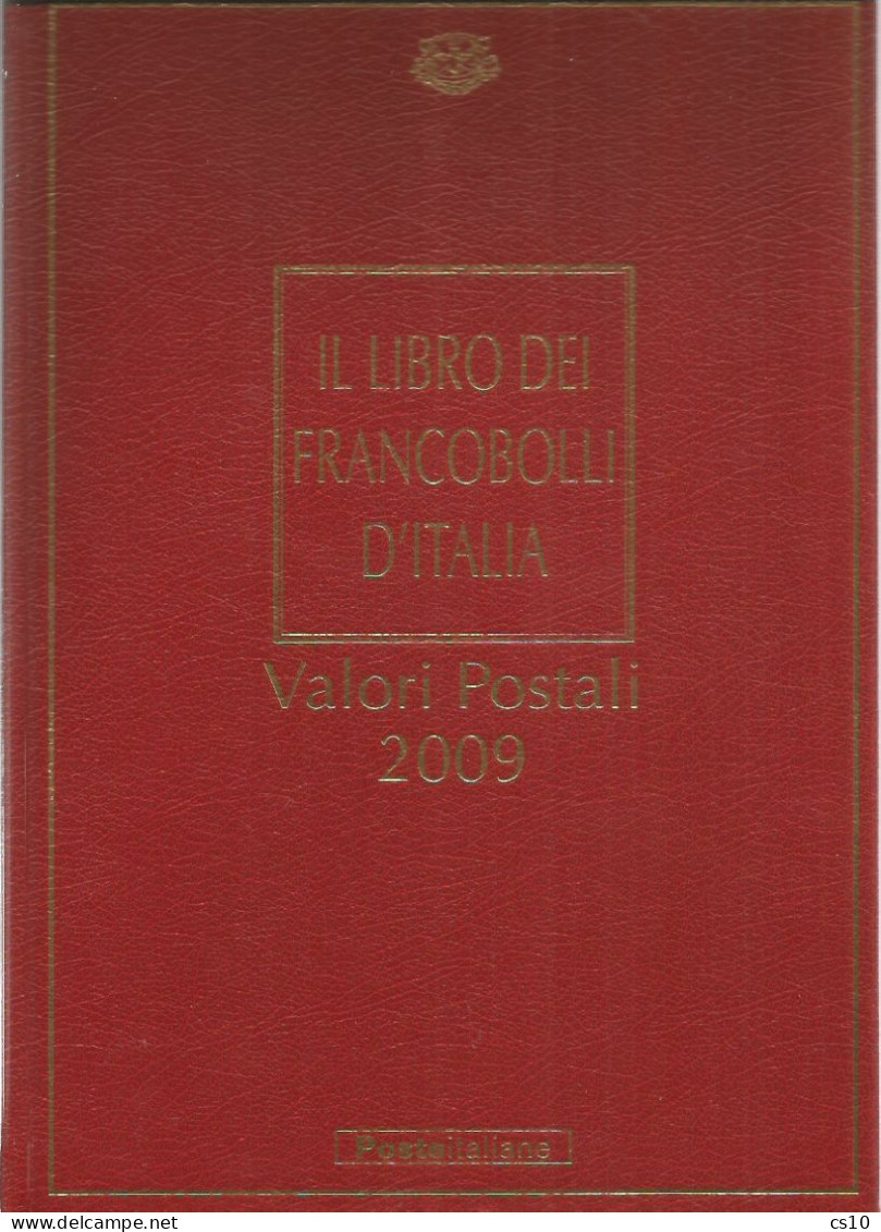 2009 Valori Postali - Libro Annata Francobolli D'Italia - PERFETTO - CON TUTTE LE TASCHINE APPLICATE -SENZA FRANCOBOLLI - Annate Complete