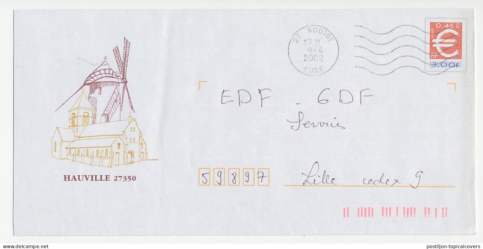 Postal Stationery / PAP France 2002 Mill - Moulins