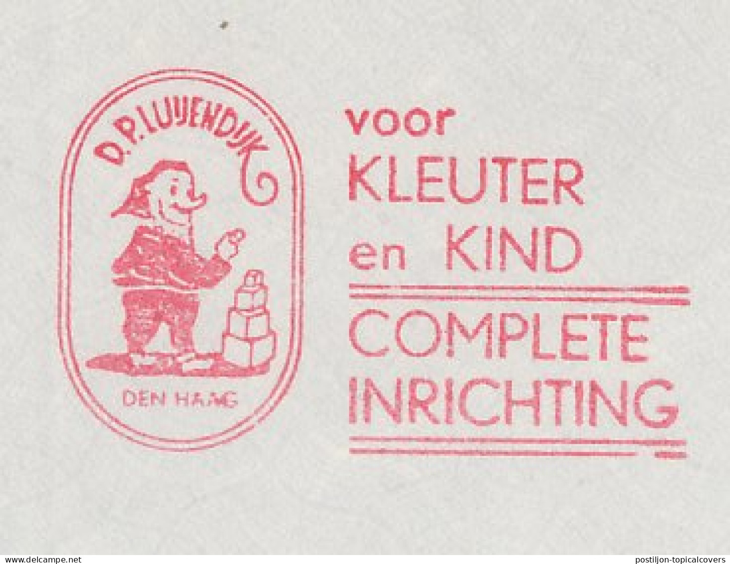 Meter Cover Netherlands 1965 Gnome - Toys - Block Tower - Contes, Fables & Légendes
