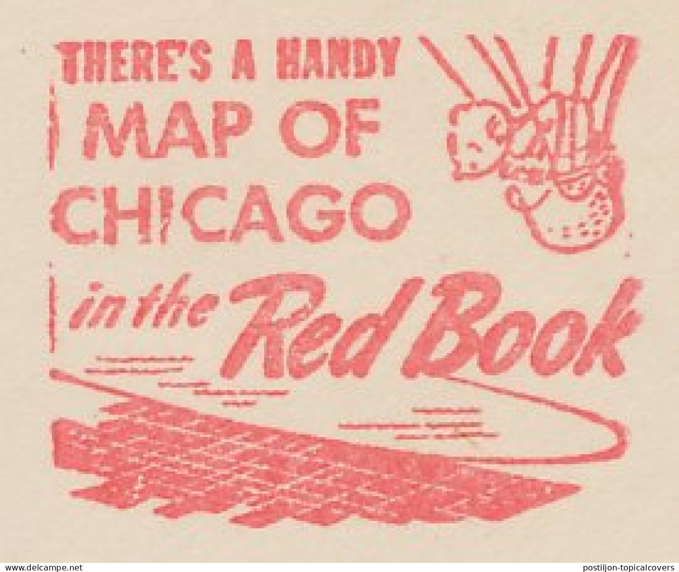 Meter Top Cut USA 1942 Chicago - Red Book - Balloonist - Geography