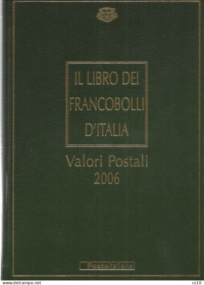 2006 Valori Postali - Libro Annata Francobolli D'Italia - PERFETTO - CON TUTTE LE TASCHINE APPLICATE -SENZA FRANCOBOLLI - Annate Complete