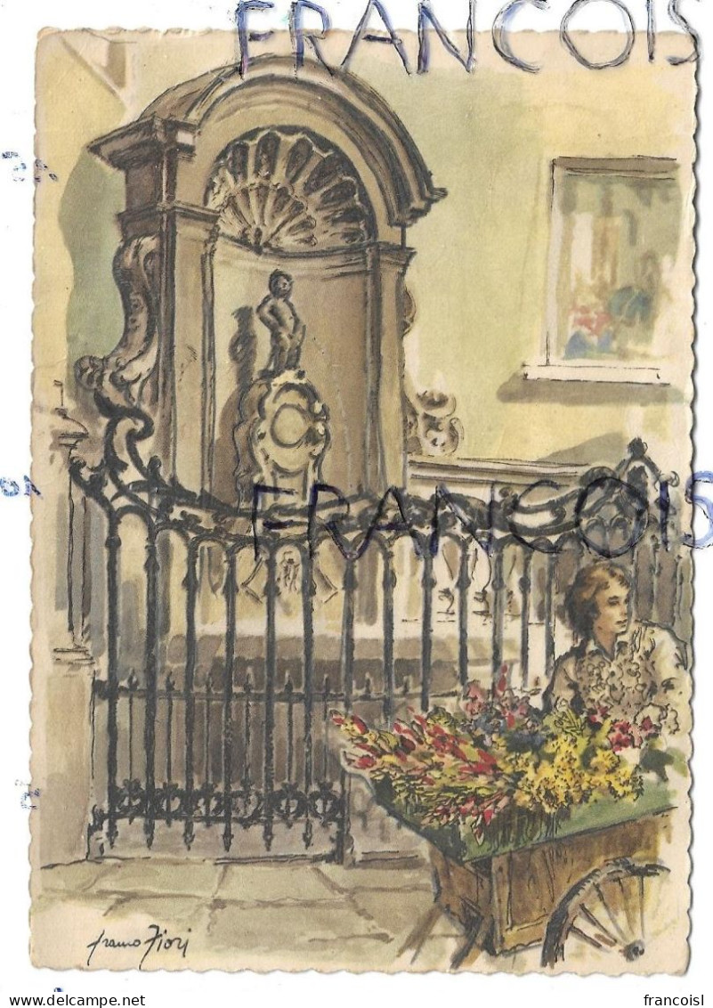 Marchande De Fleurs Devant Manneken-Pis Par Franco Fiori - Venters