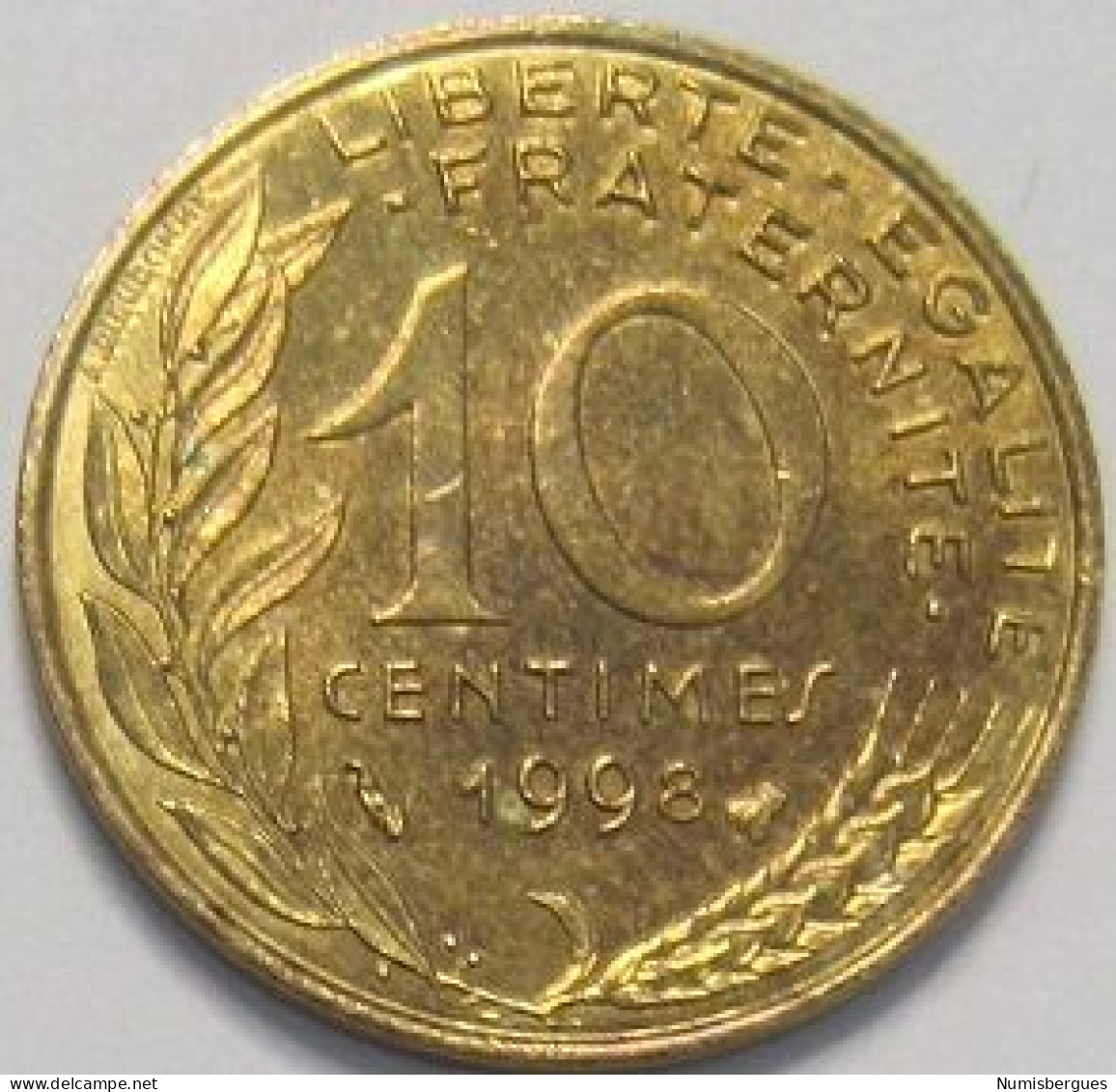 Pièce De Monnaie 10 Centimes Marianne 1998 - 10 Centimes