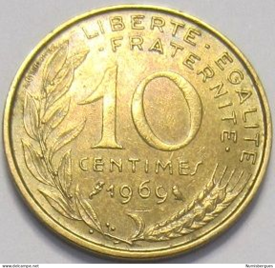 Pièce De Monnaie 10 Centimes Marianne 1969 - 10 Centimes