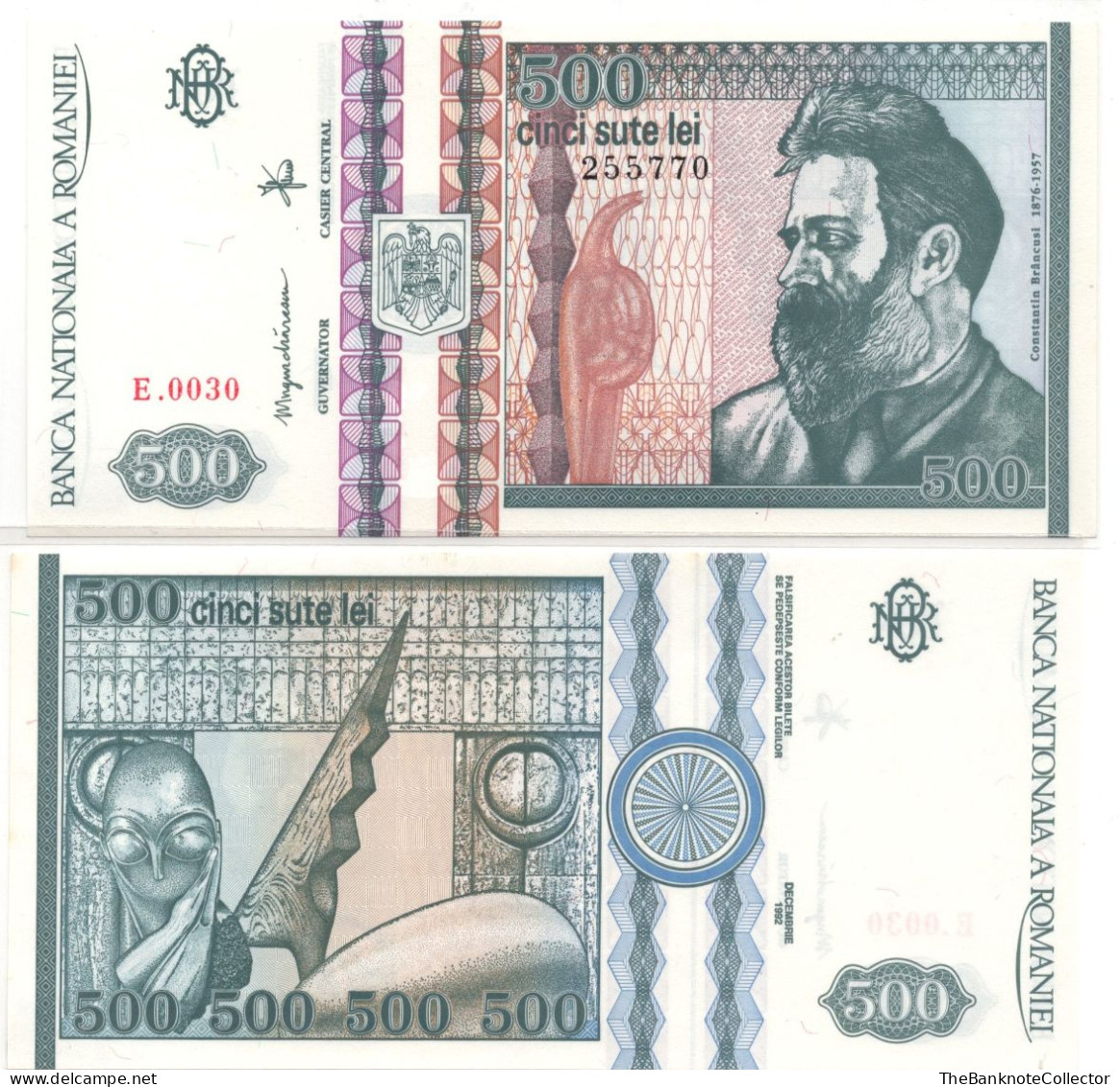 Romania 500 Lei 1992 P-101 UNC - Roemenië