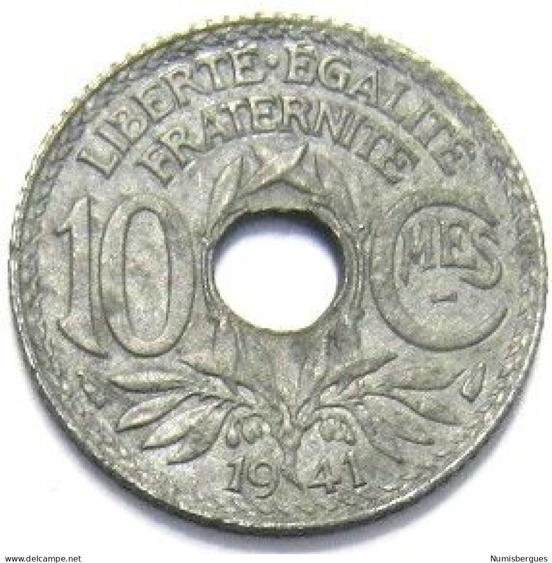 Pièce De Monnaie 10 Centimes Lindauer 1941 - 10 Centimes