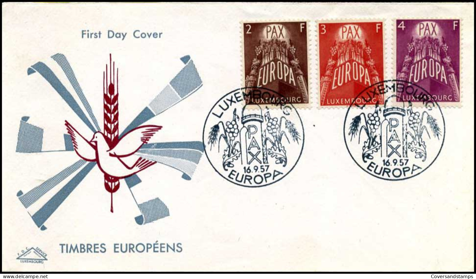 Luxemburg - FDC - Europa CEPT 1957 - 1957