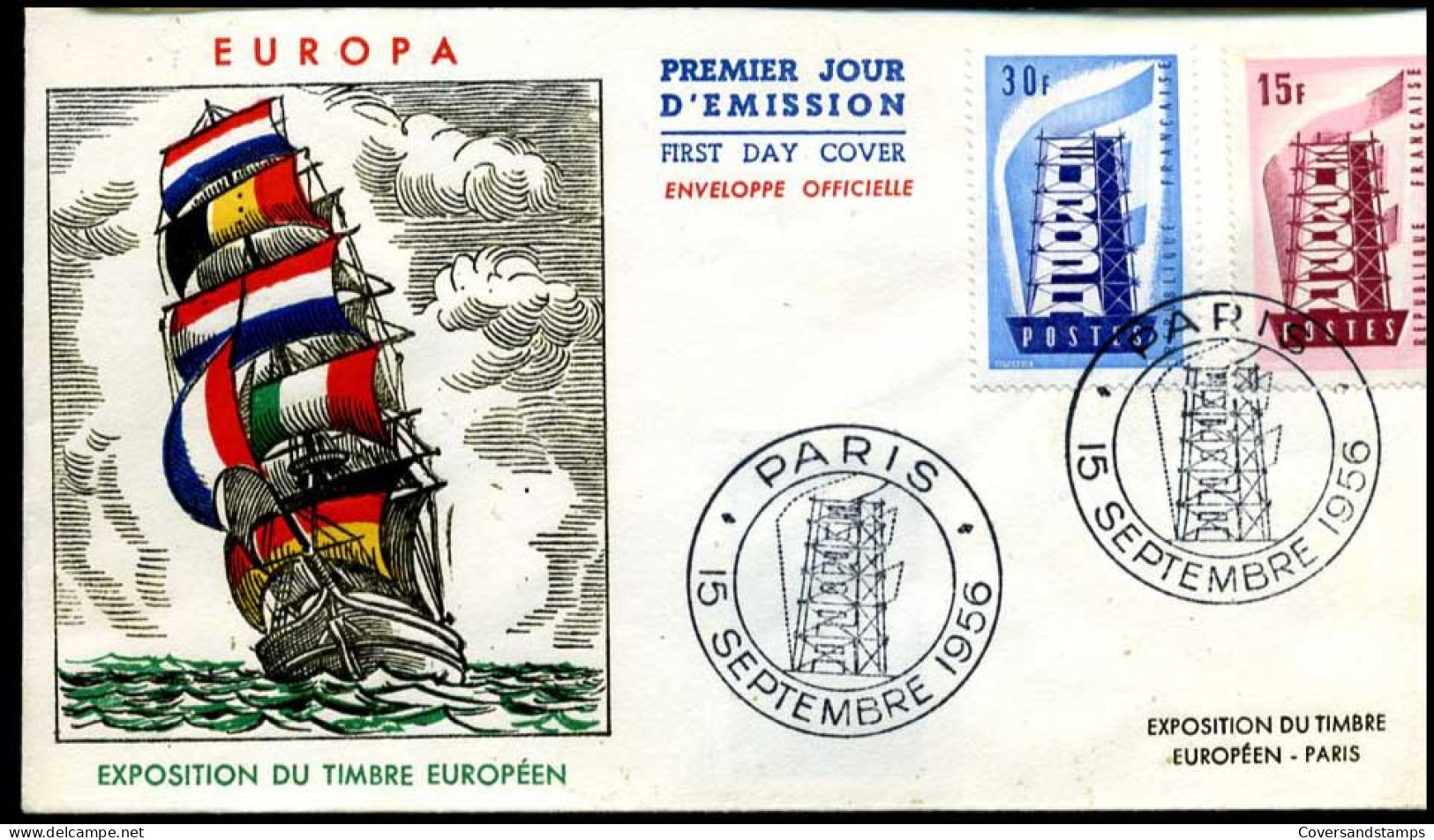 France - FDC - Europa CEPT 1956 - 1956