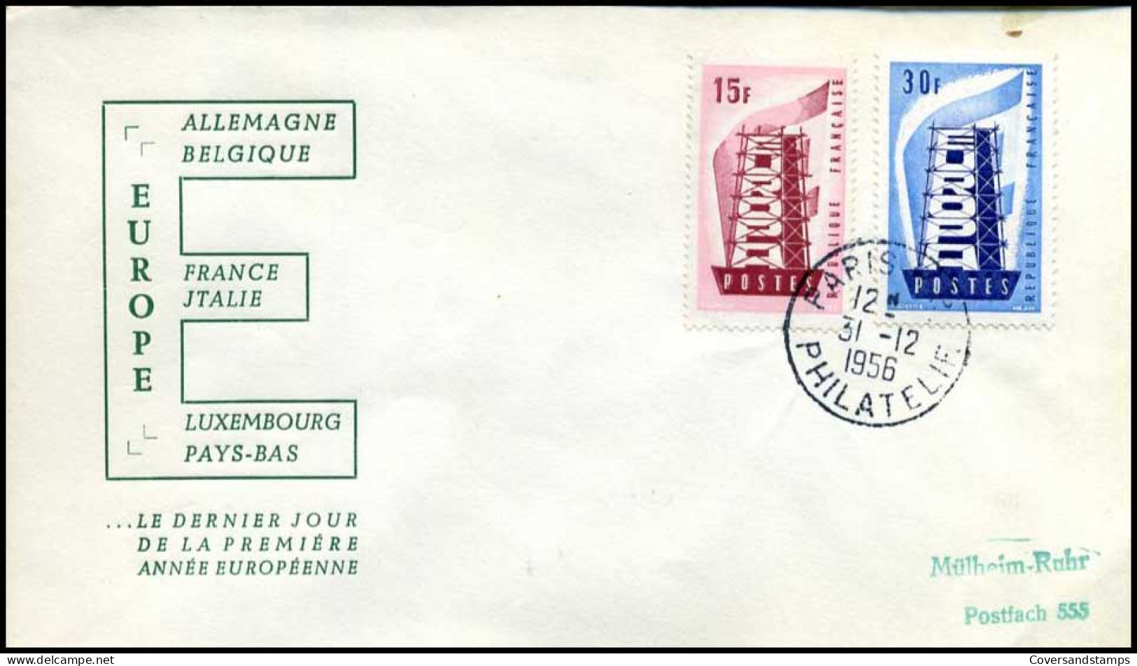 France - FDC - Europa CEPT 1956 - 1956
