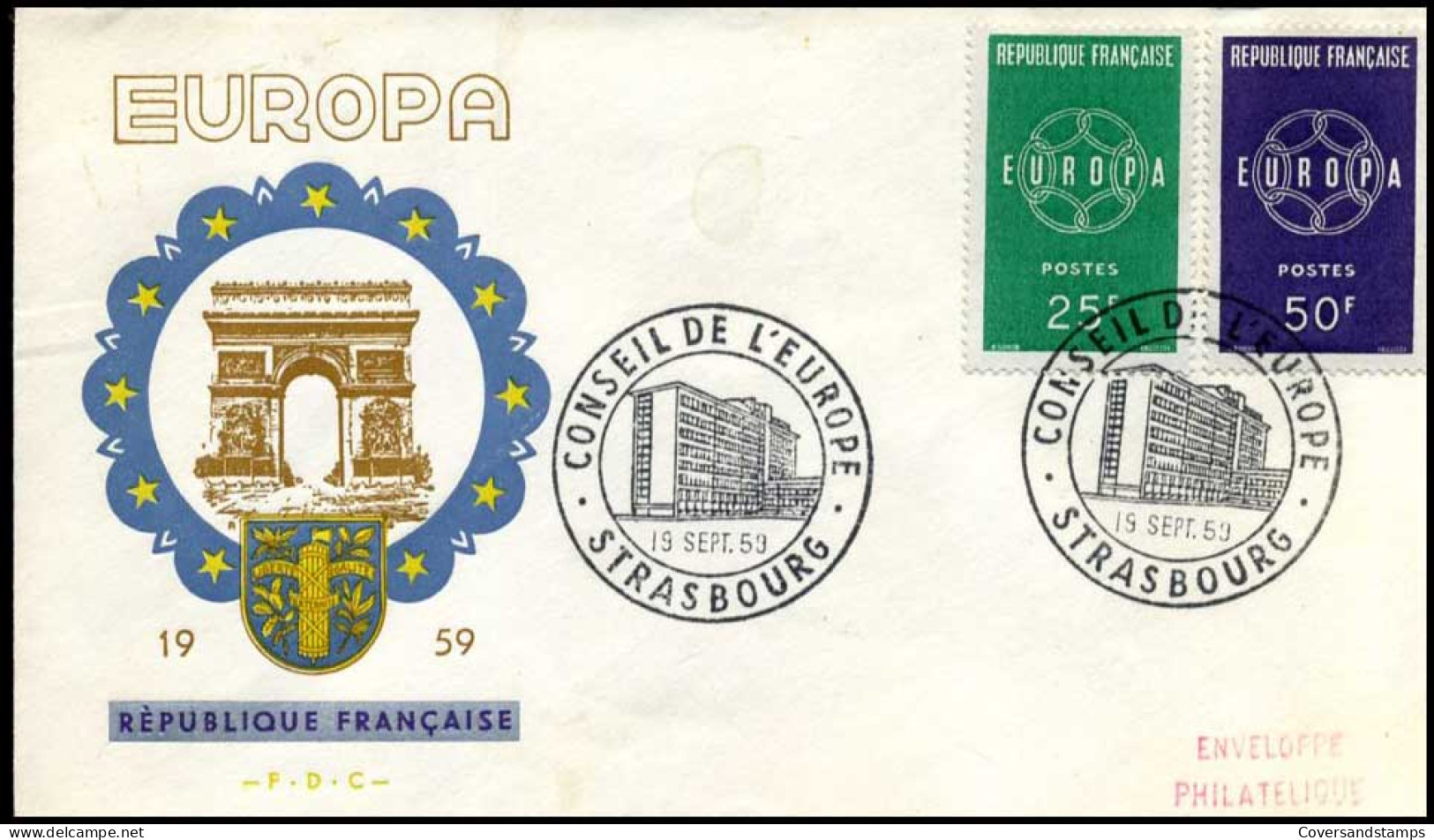 France - FDC - Europa CEPT 1959 - 1959