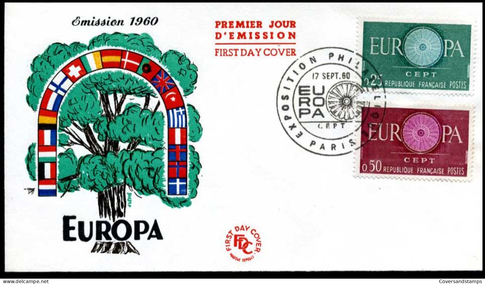 France - FDC - Europa CEPT 1960 - 1960