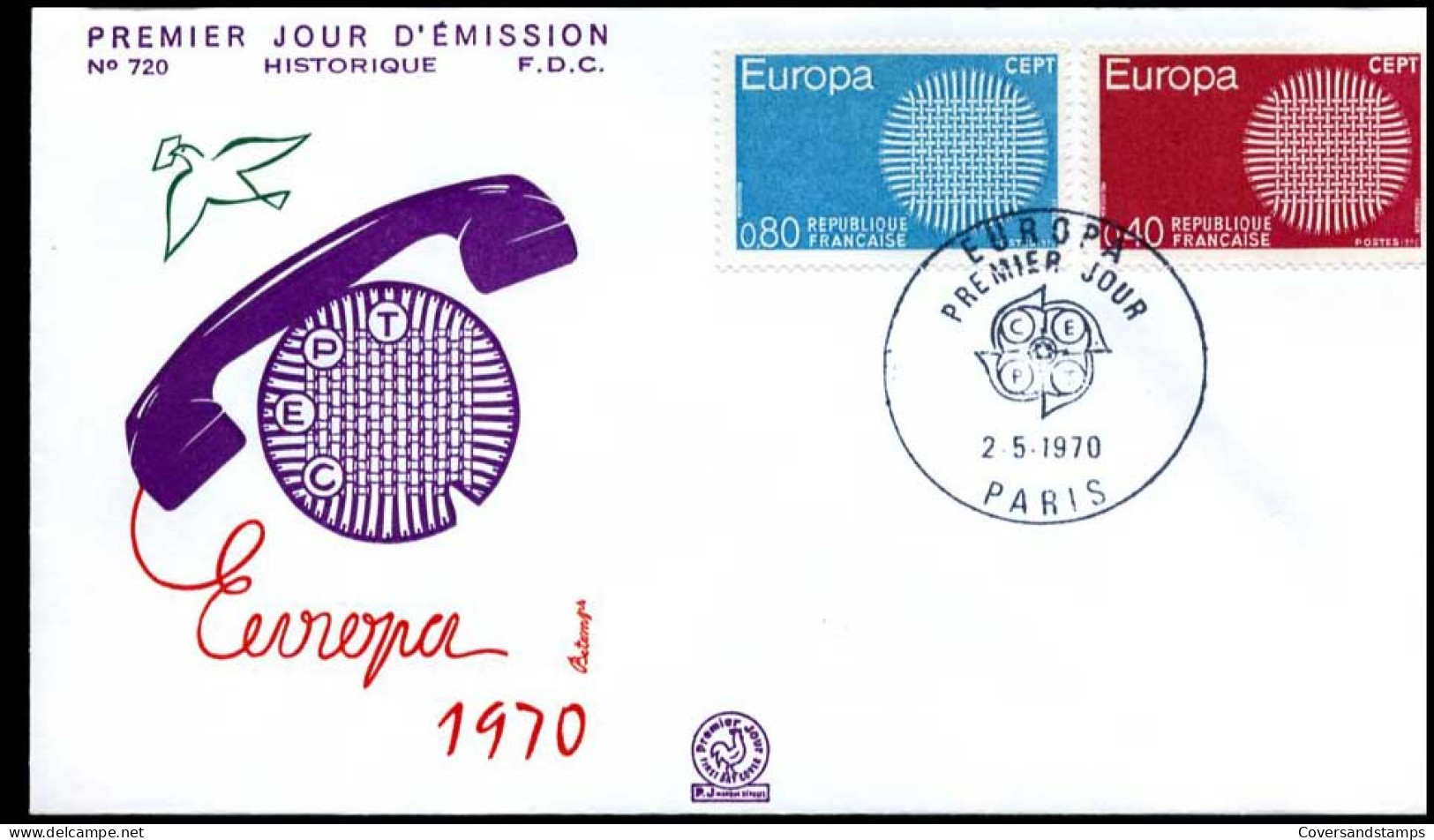 France - FDC - Europa CEPT 1970 - 1970