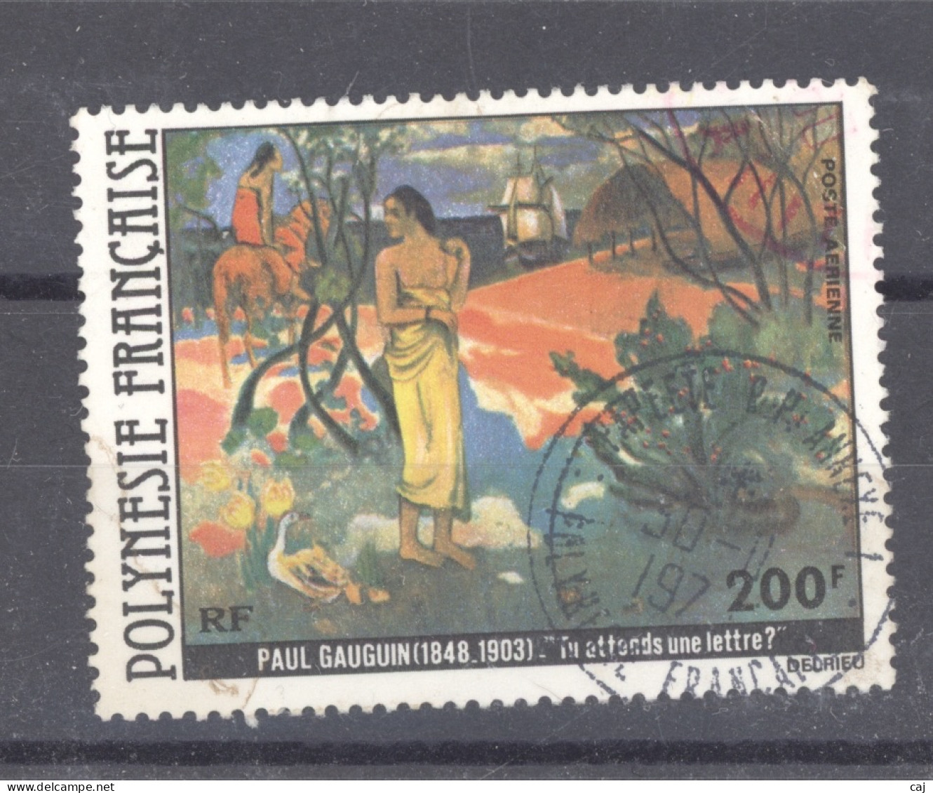 0ob. 0569  -  Polynésie  -  Avion  :  Yv  144  (o)  Paul Gauguin - Gebraucht