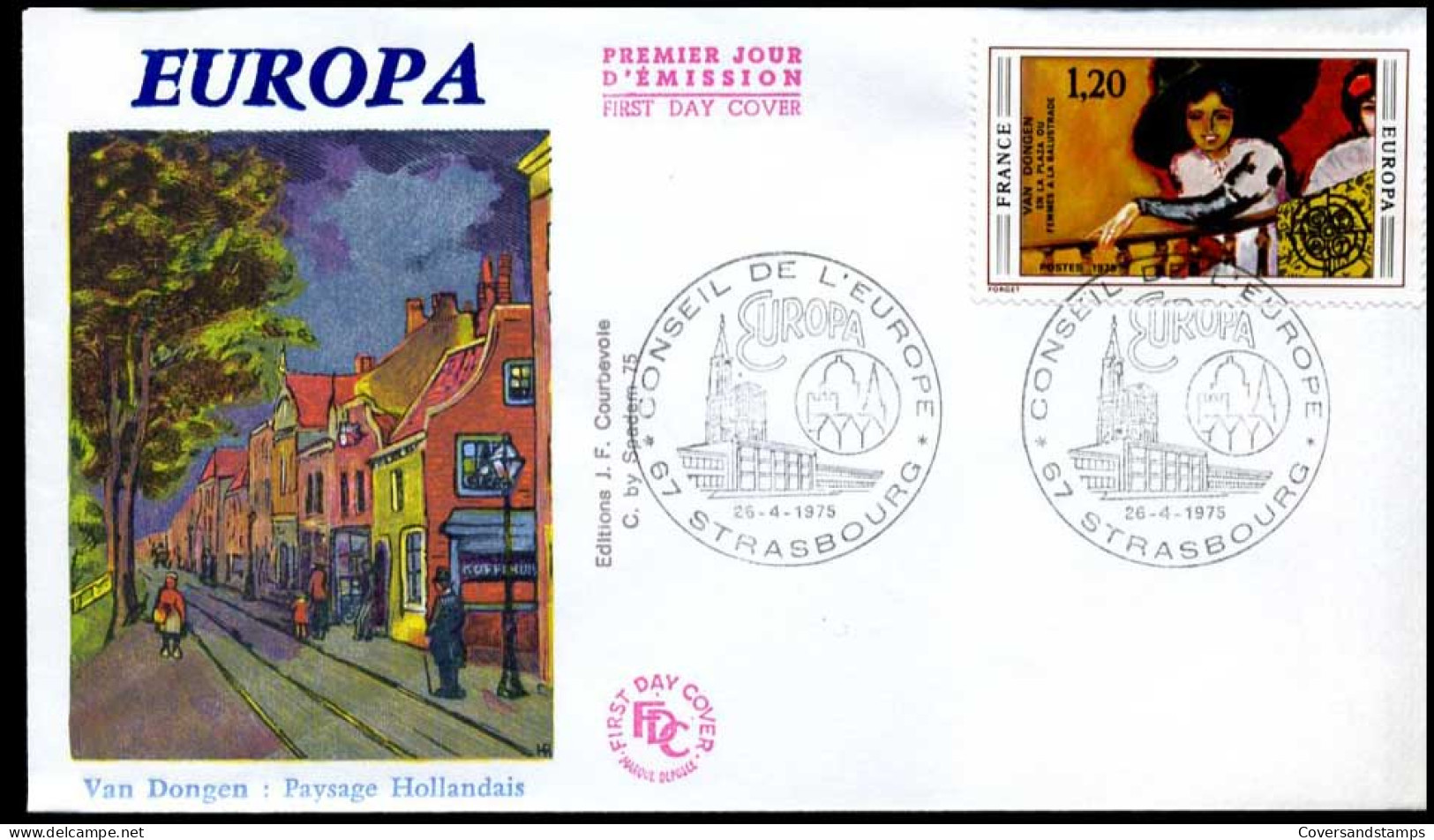 France - FDC - Europa CEPT 1975 - 1975