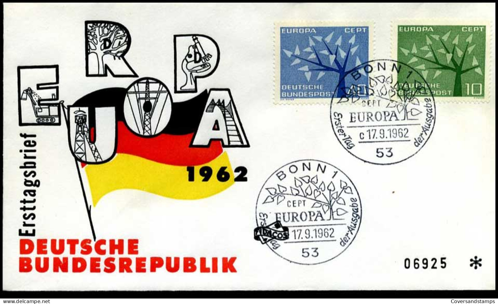 Bundesrepublik  - FDC - Europa CEPT 1962 - 1962