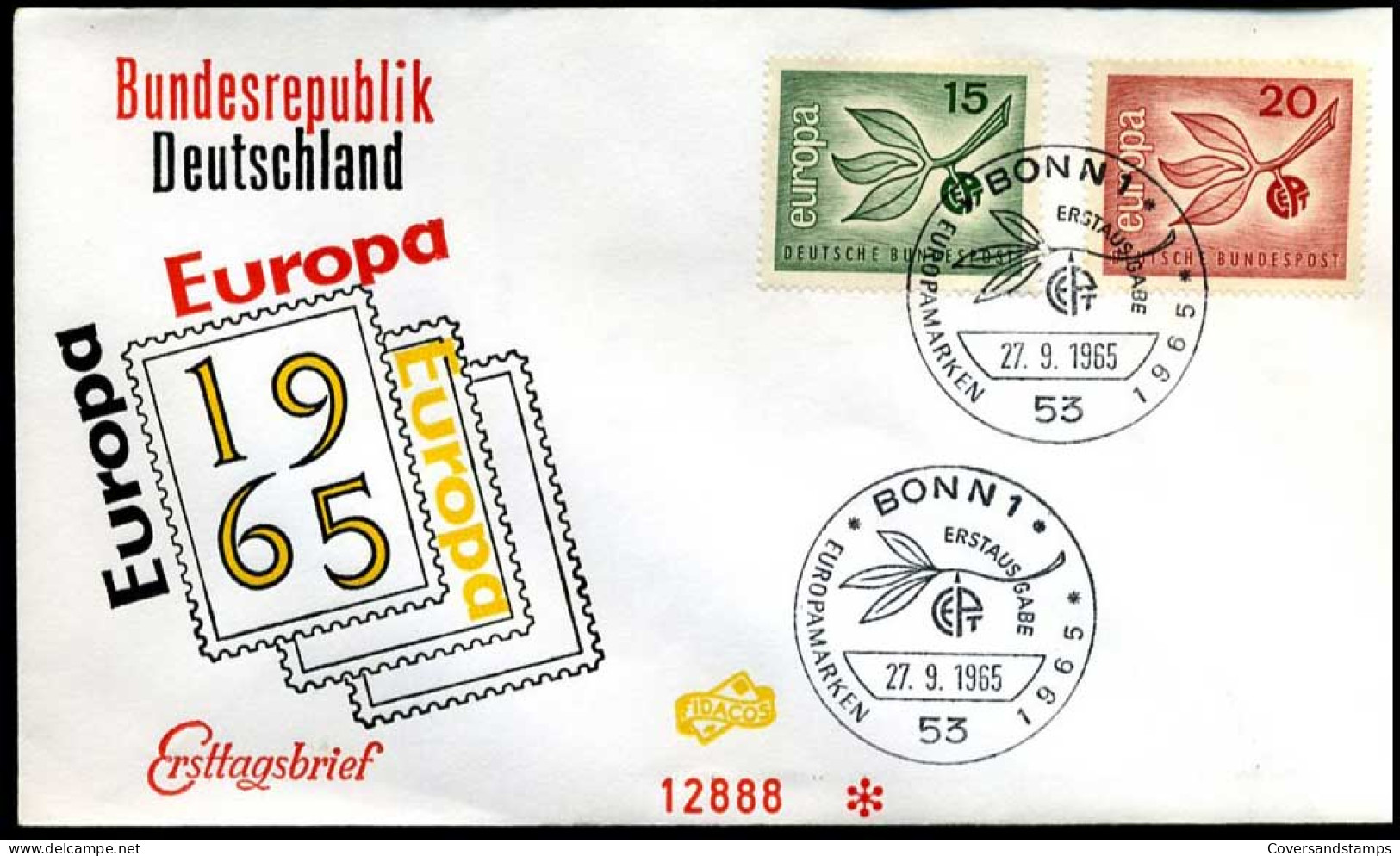 Bundesrepublik  - FDC - Europa CEPT 1965 - 1965