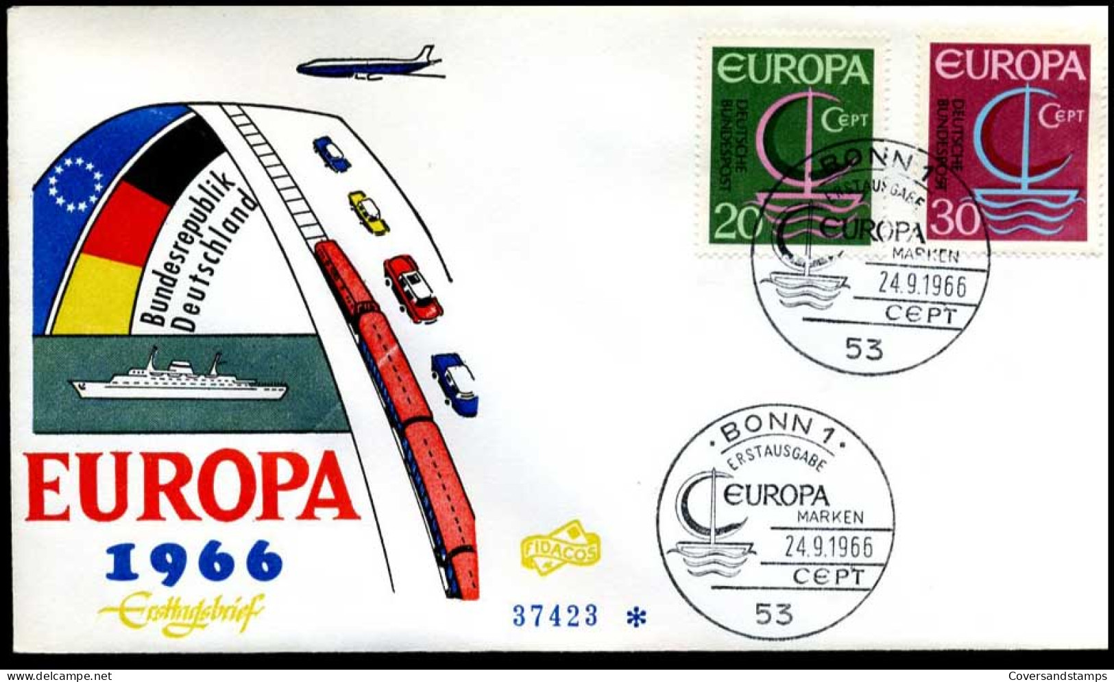 Bundesrepublik  - FDC - Europa CEPT 1966 - 1966