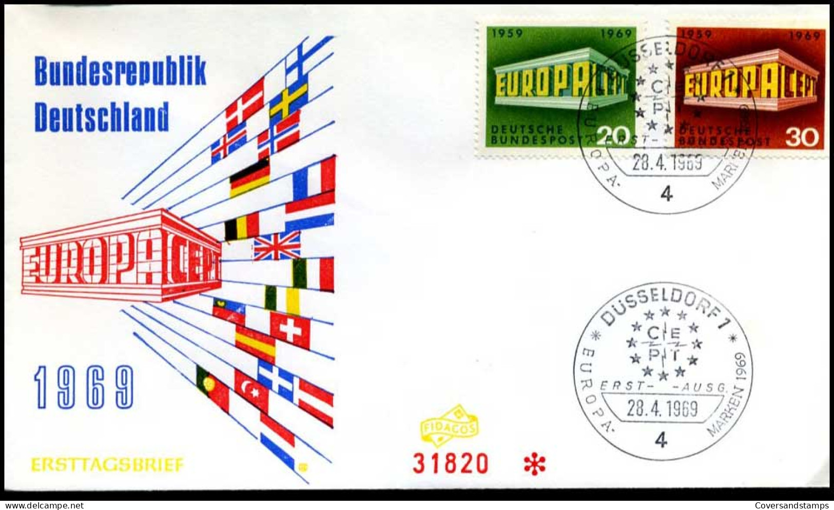Bundesrepublik  - FDC - Europa CEPT 1969 - 1969