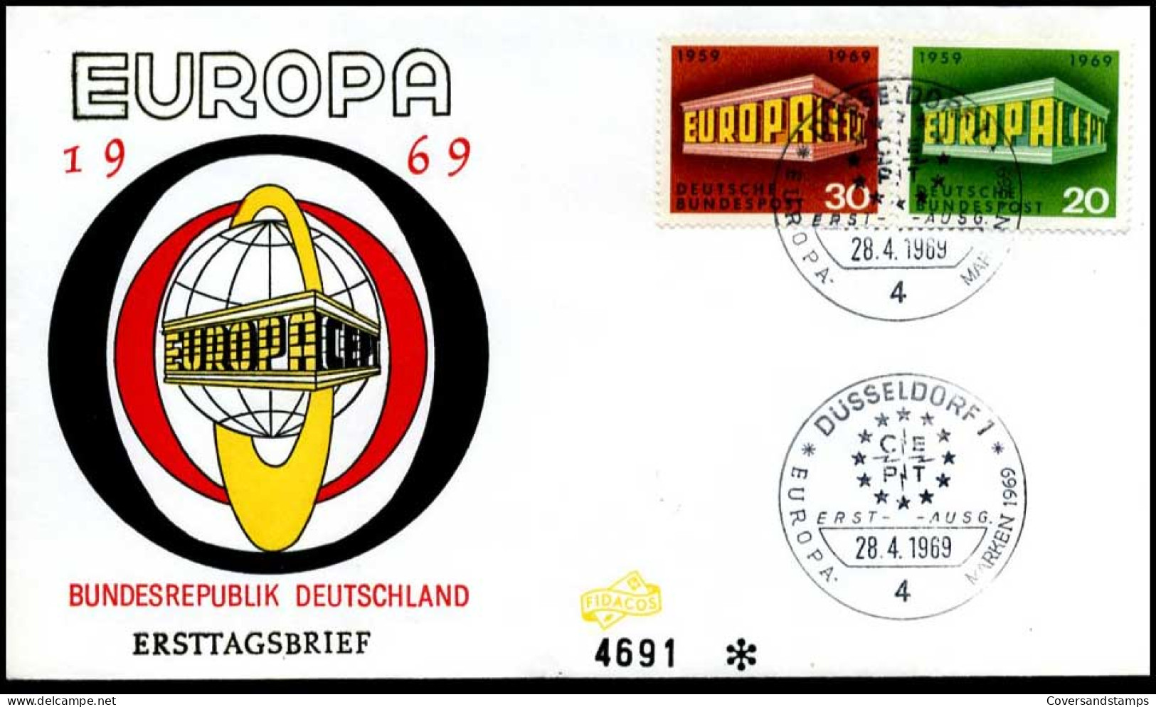 Bundesrepublik  - FDC - Europa CEPT 1969 - 1969