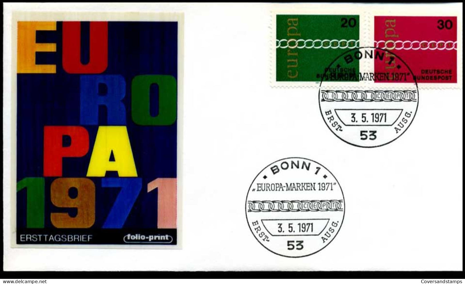 Bundesrepublik  - FDC - Europa CEPT 1971 - 1971