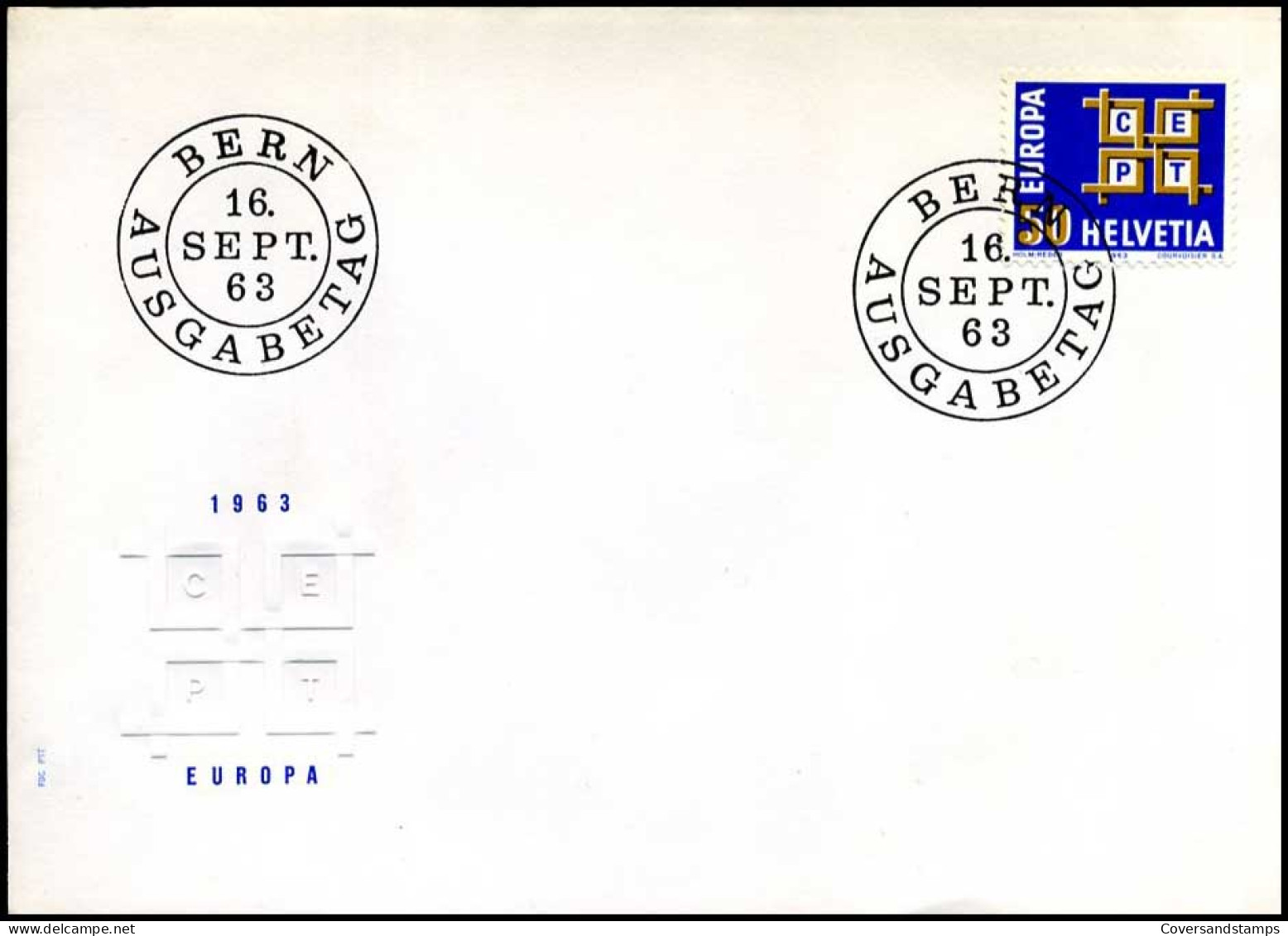  Zwitserland  - FDC - Europa CEPT 1963 - 1963