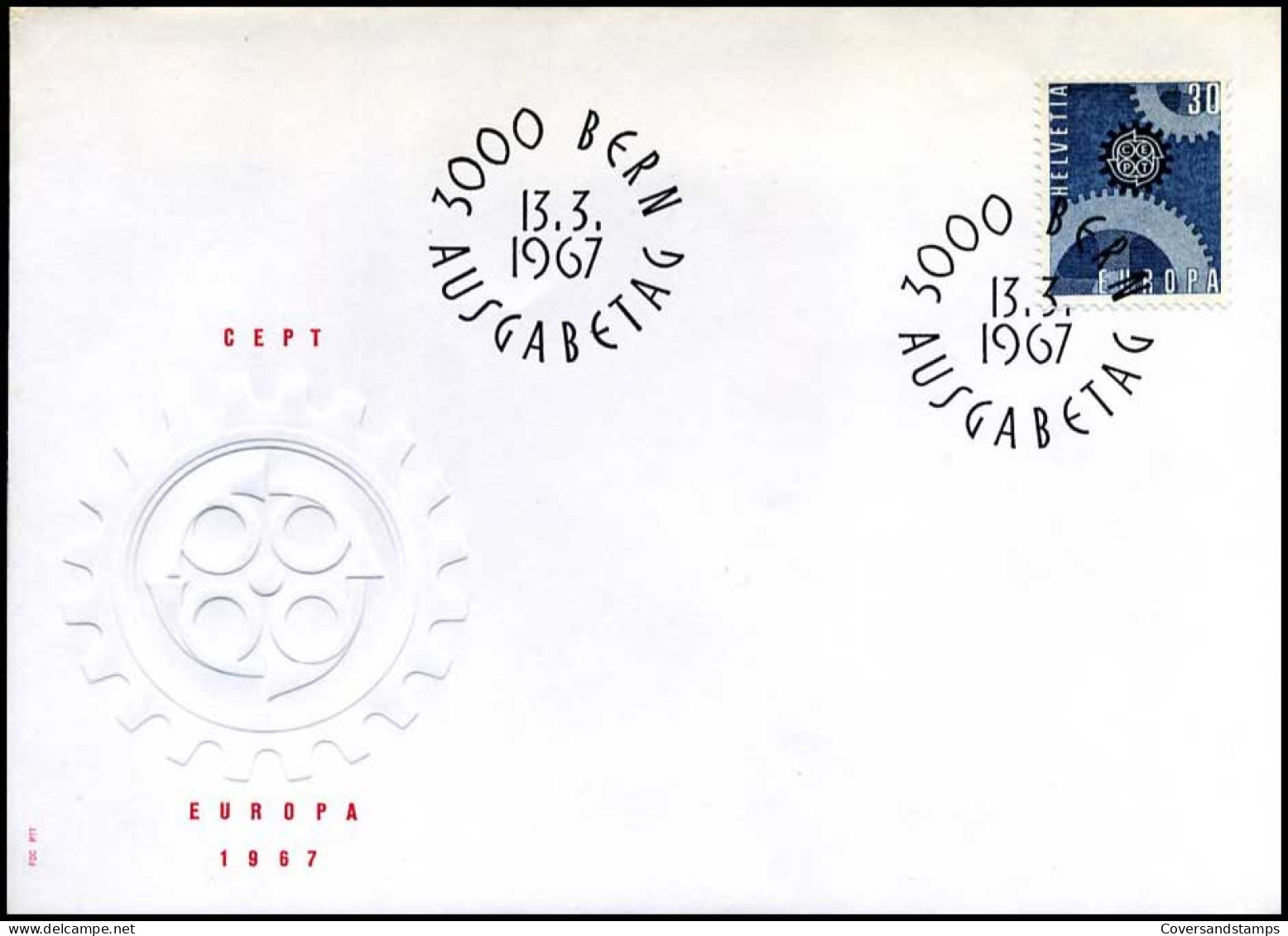  Zwitserland  - FDC - Europa CEPT 1967 - 1967
