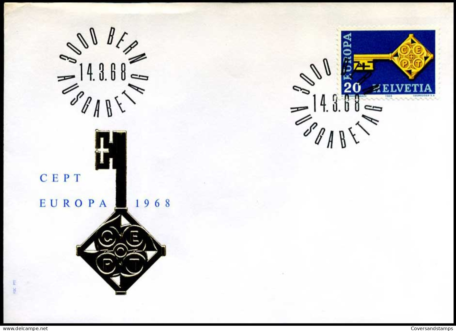  Zwitserland  - FDC - Europa CEPT 1968 - 1968
