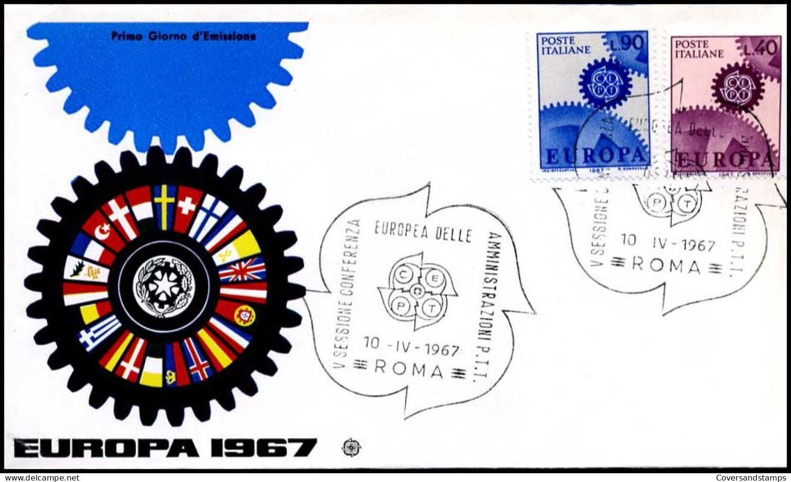  Italië  - FDC - Europa CEPT 1967 - 1967