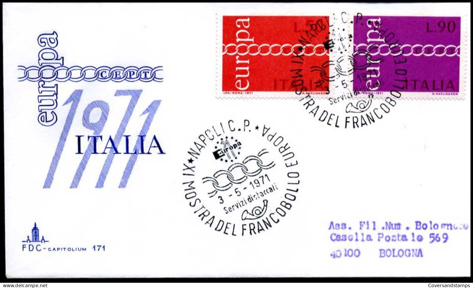  Italië  - FDC - Europa CEPT 1971 - 1971