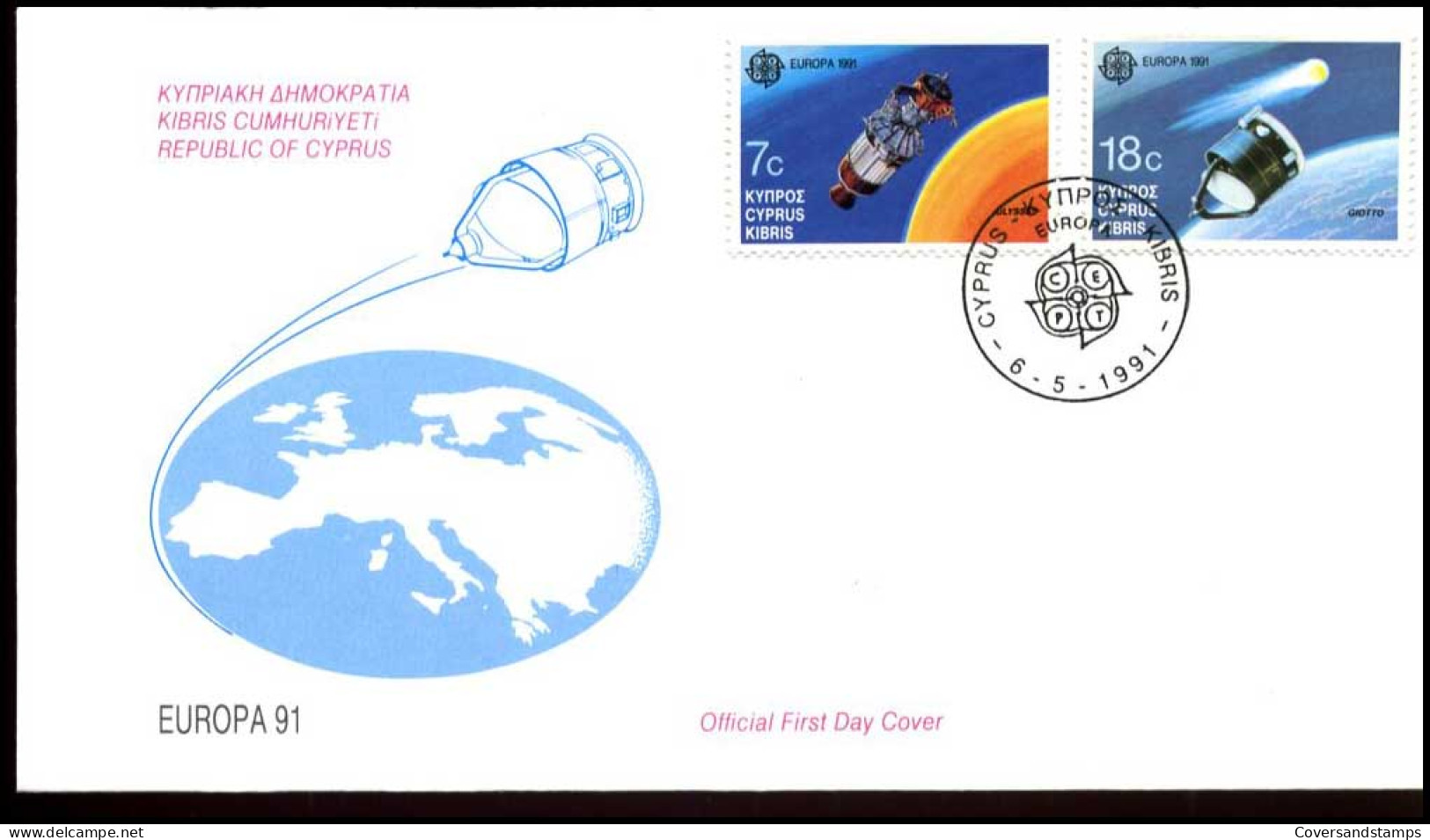  Grieks Cyprus  - FDC - Europa CEPT 1991 - 1991