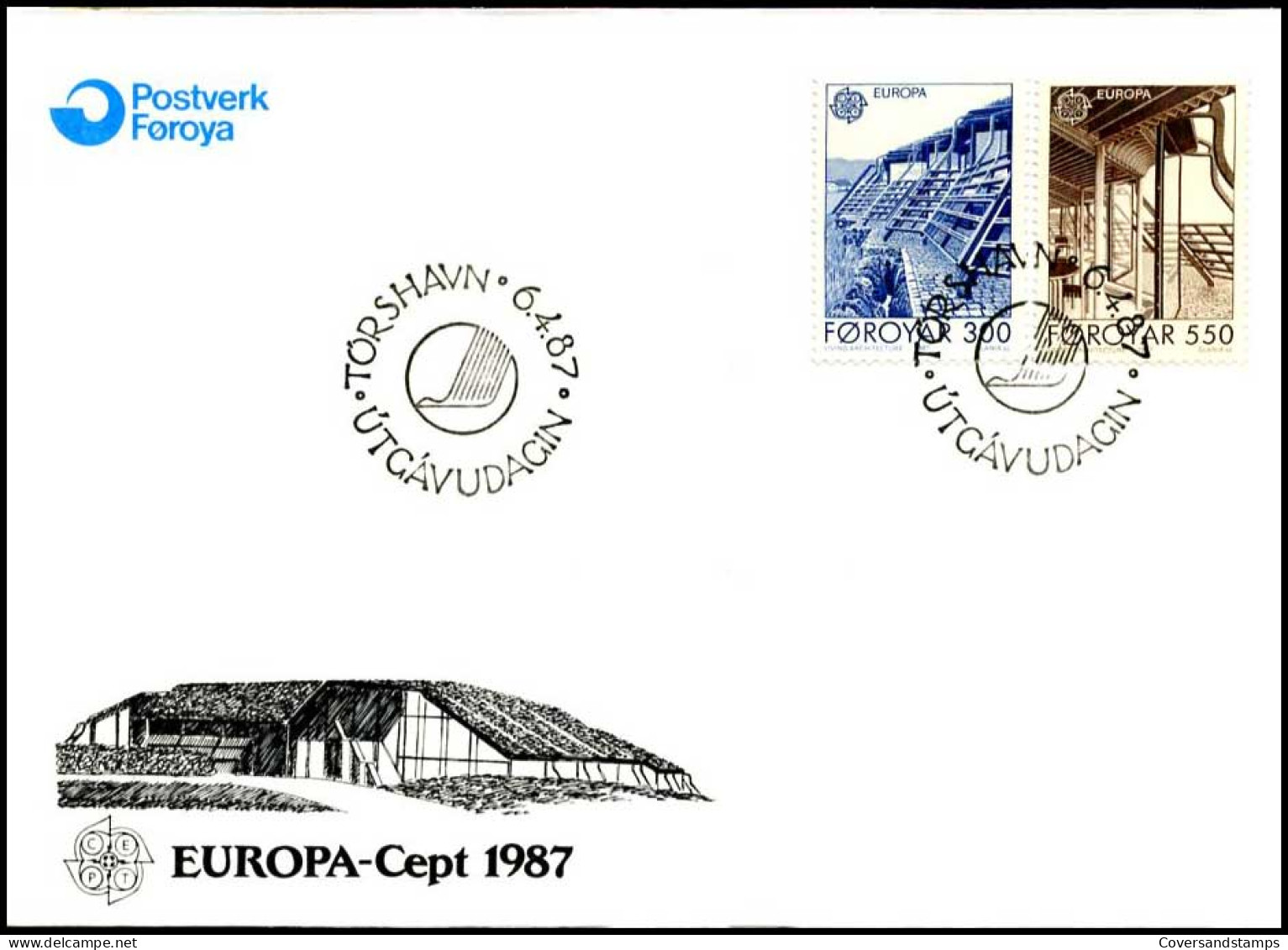  Faroer  - FDC - Europa CEPT 1987 - 1987