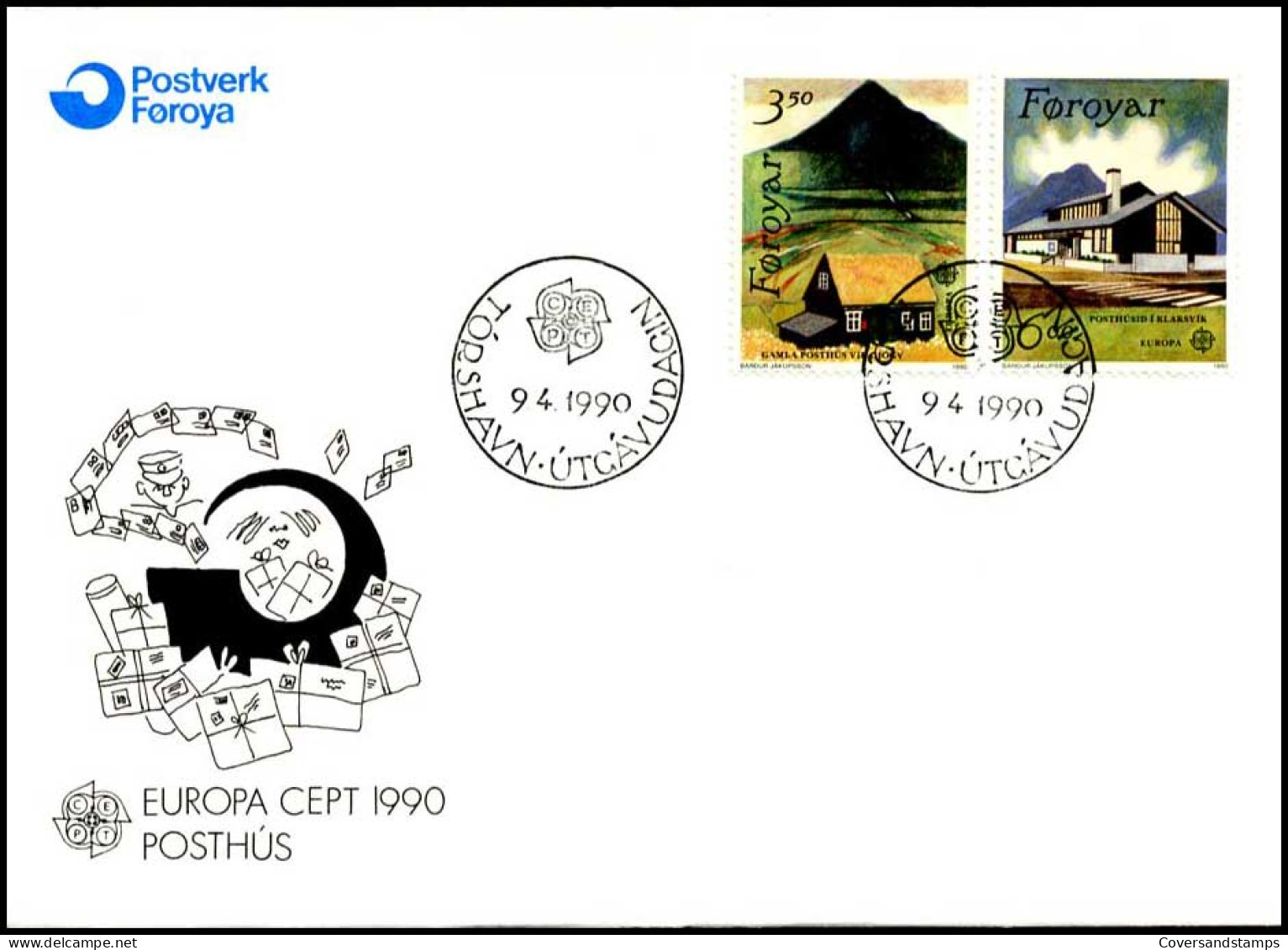  Faroer  - FDC - Europa CEPT 1990 - 1990