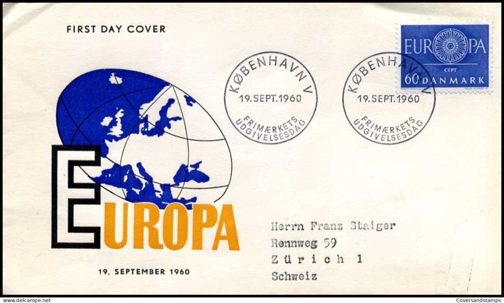  Denemarken  - FDC - Europa CEPT 1960 - 1960