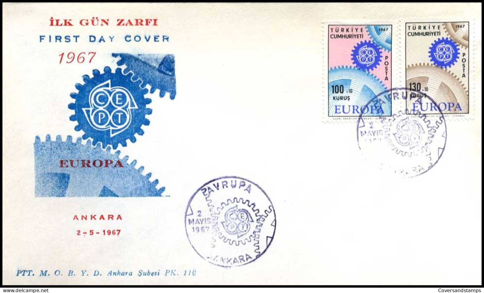  Turkije  - FDC - Europa CEPT 1967 - 1967