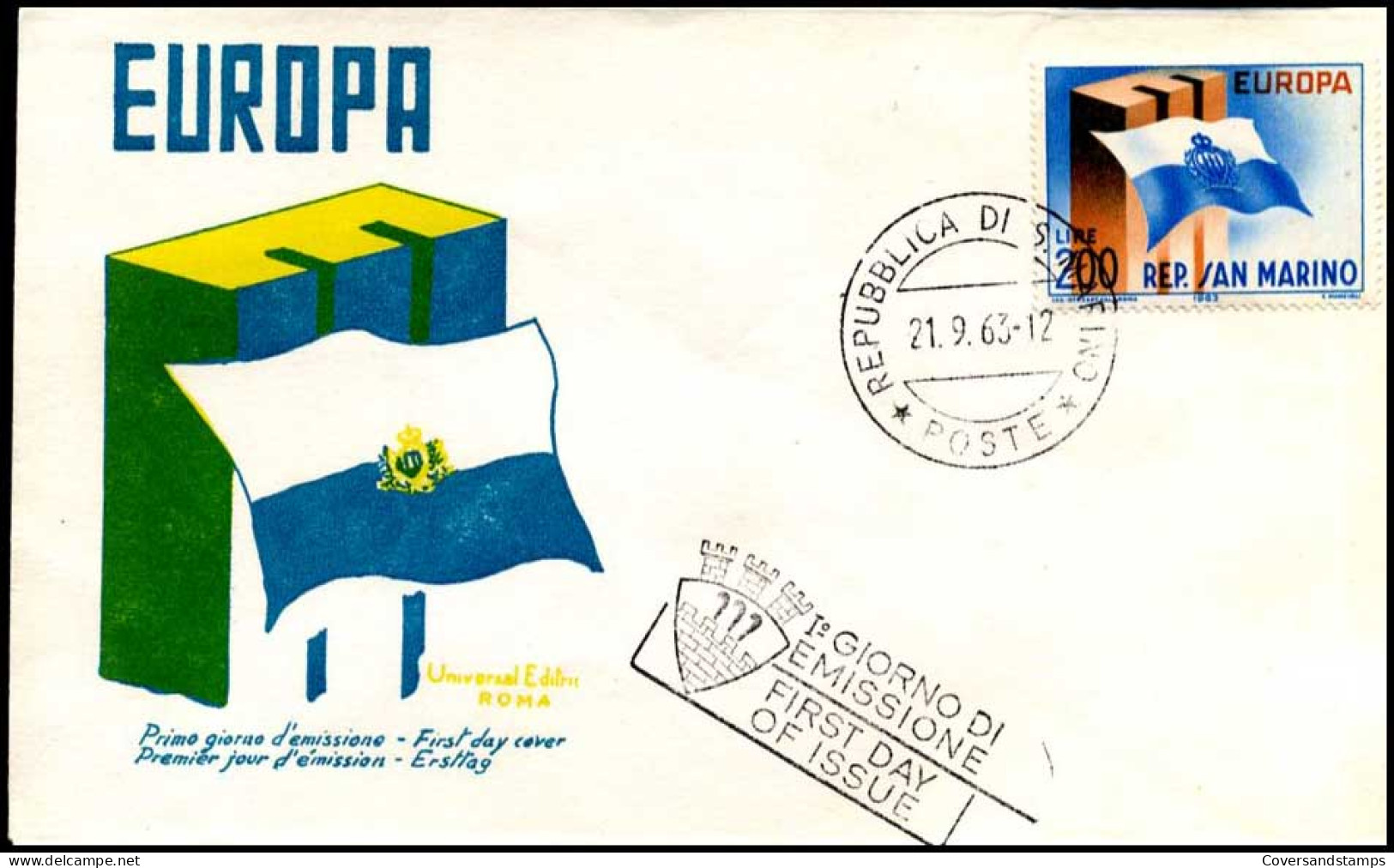  San Marino  - FDC - Europa CEPT 1963 - 1963