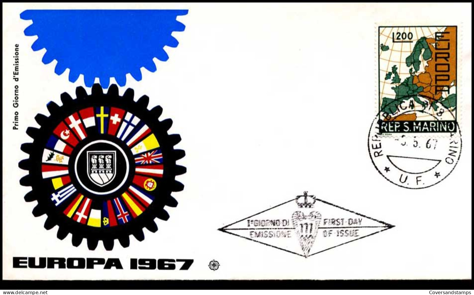  San Marino  - FDC - Europa CEPT 1967 - 1967