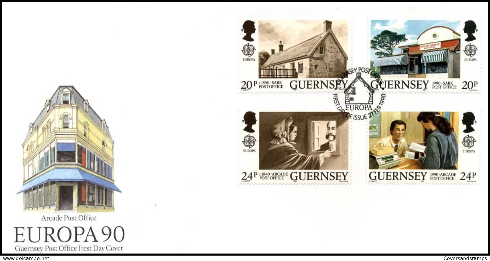  Guernsey  - FDC - Europa CEPT 1990 - 1990