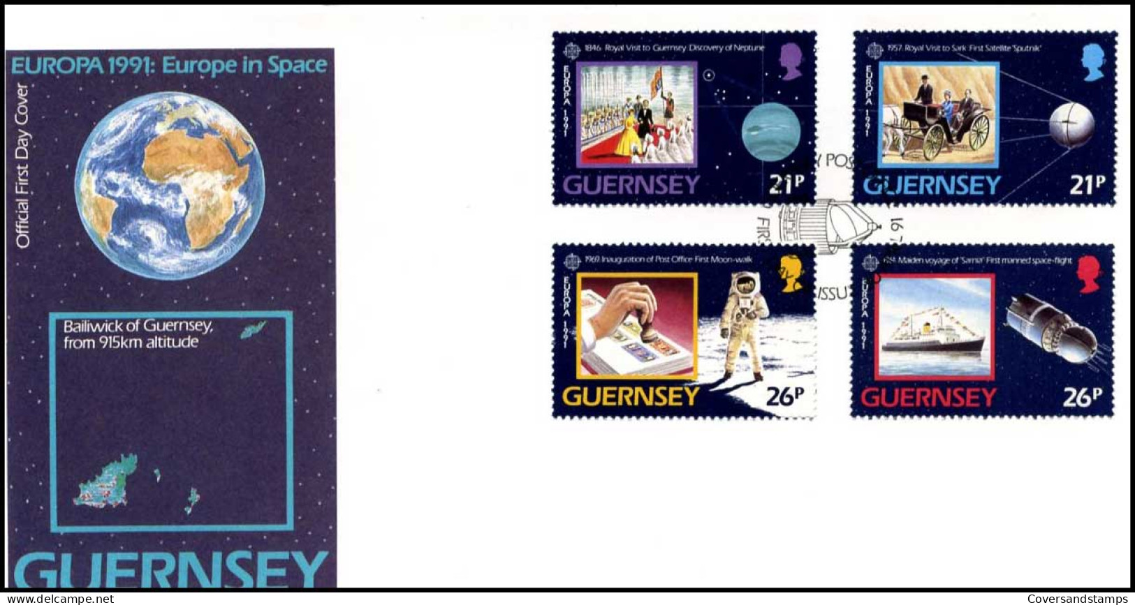  Guernsey  - FDC - Europa CEPT 1991 - 1990