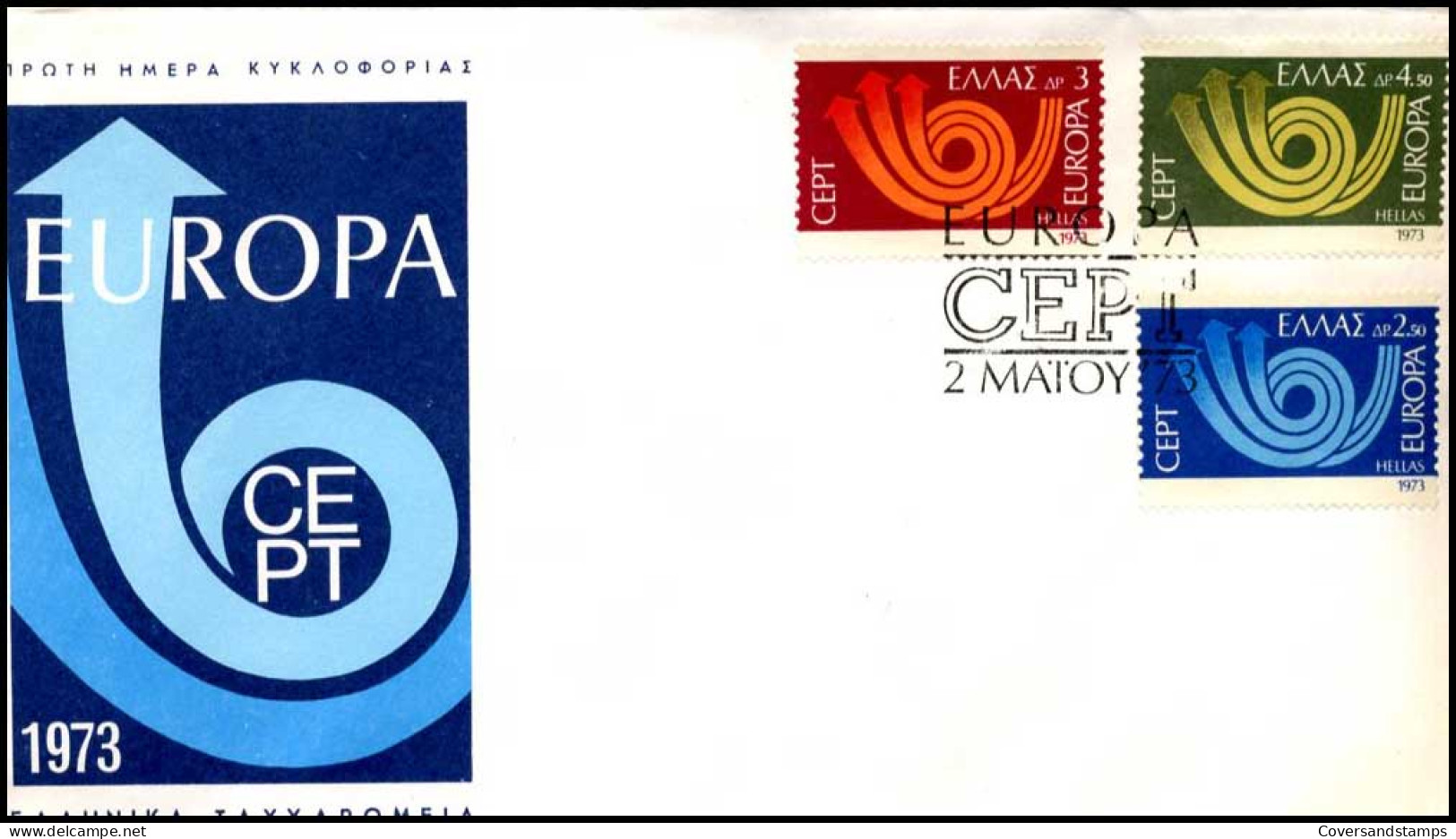  Griekenland - FDC - Europa CEPT 1973 - 1973