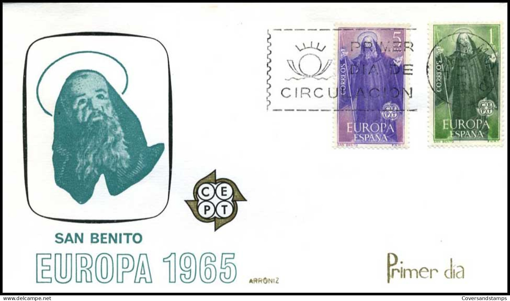  Spanje - FDC - Europa CEPT 1965 - 1965