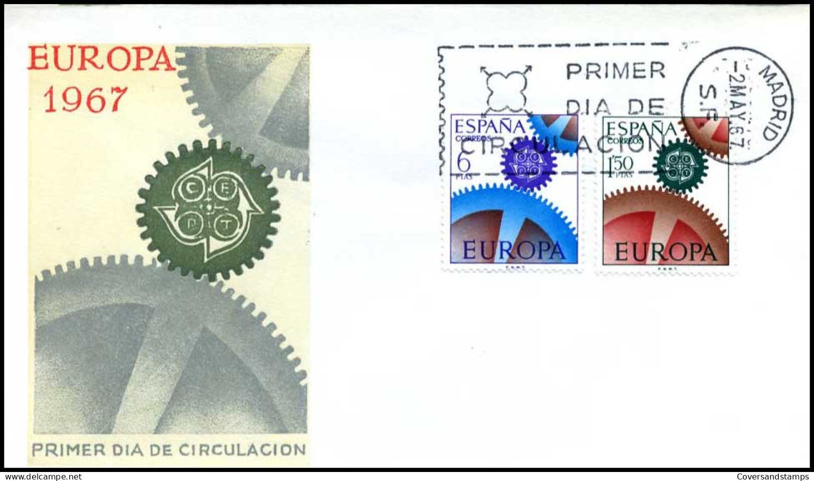  Spanje - FDC - Europa CEPT 1967 - 1967