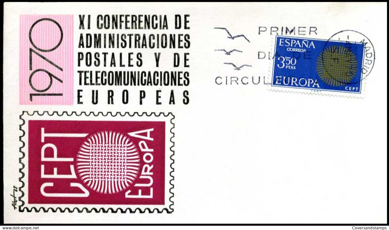  Spanje - FDC - Europa CEPT 1970 - 1970