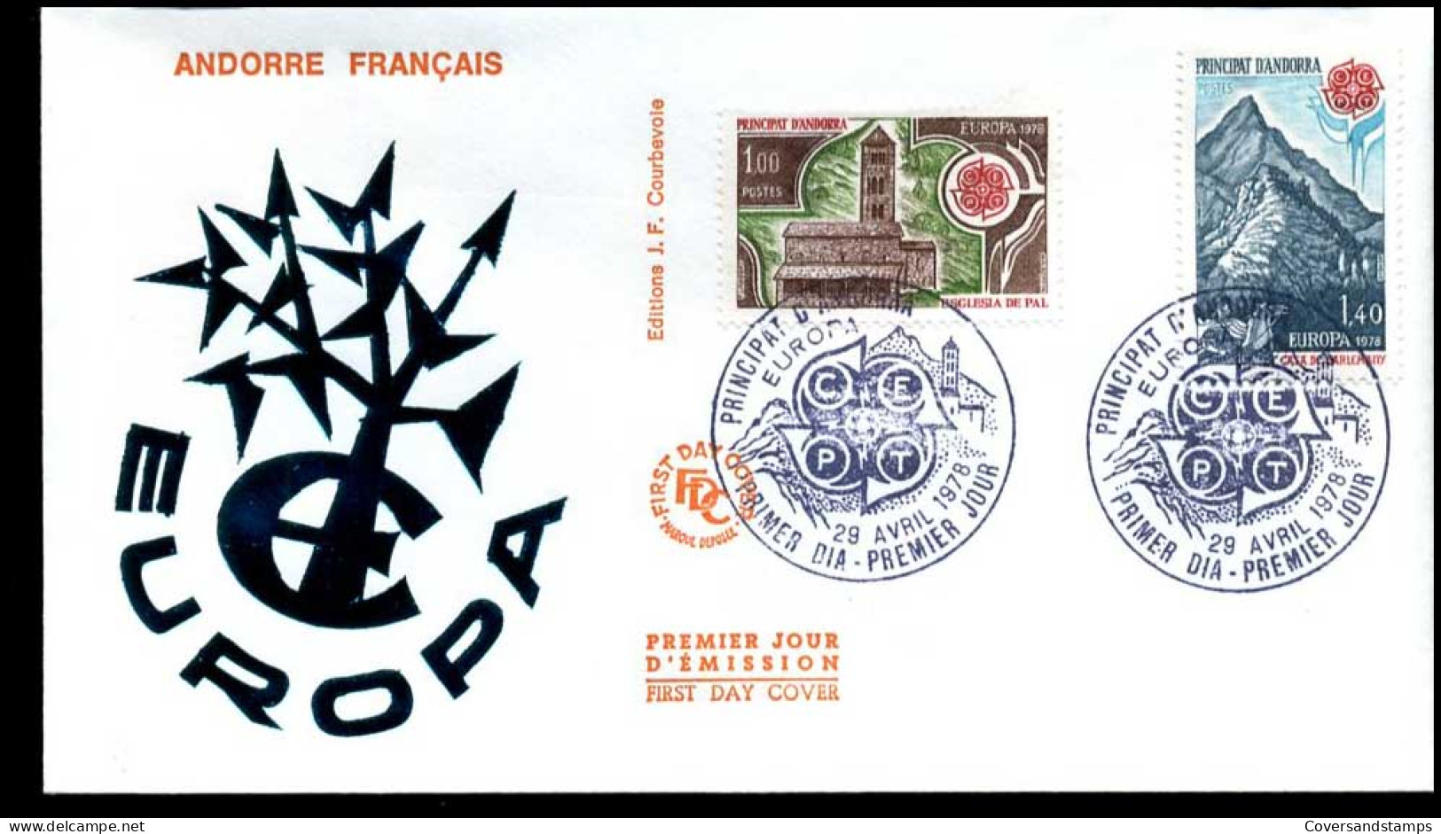  Frans Andorra - FDC - Europa CEPT 1978 - 1978