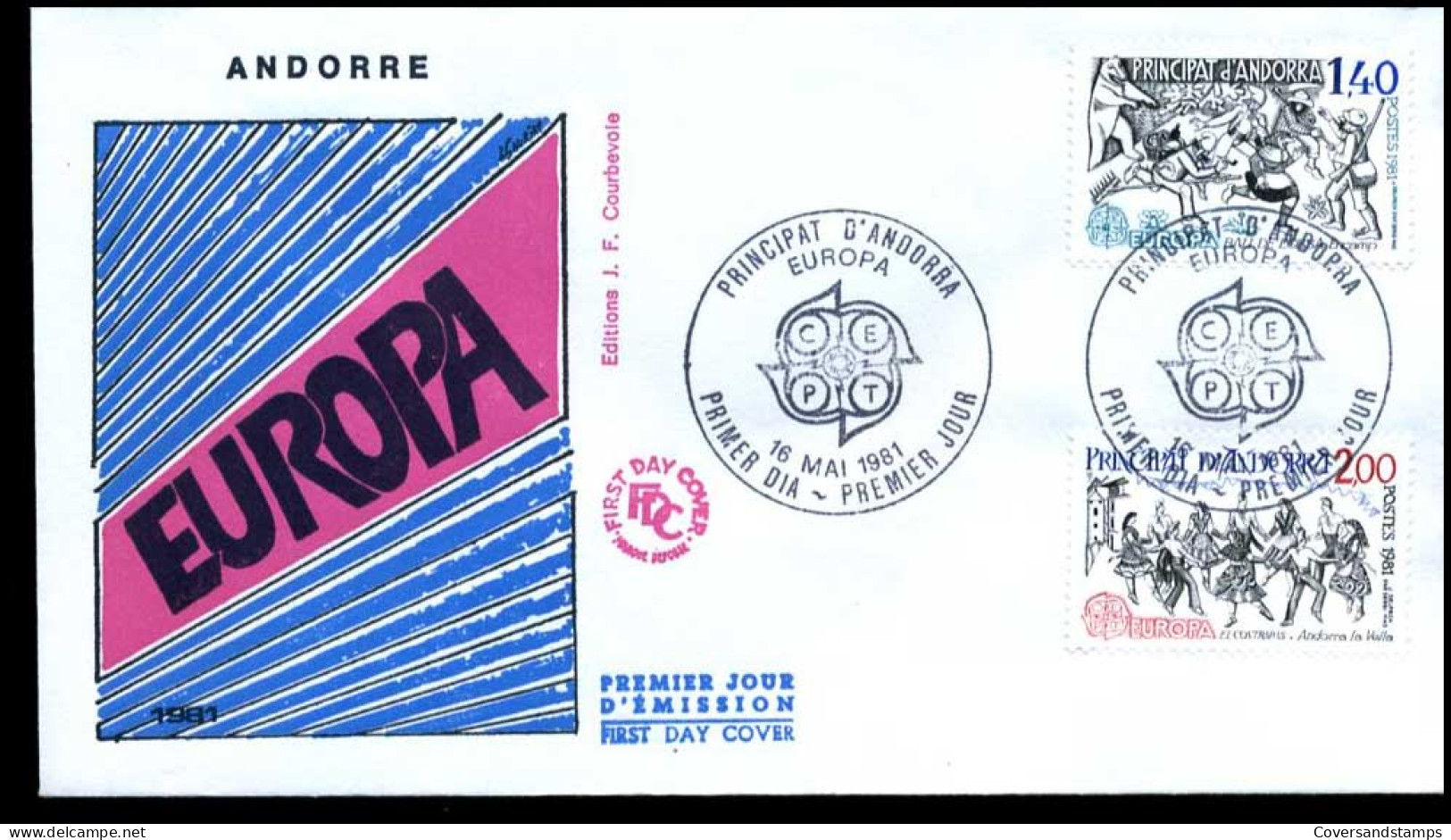  Frans Andorra - FDC - Europa CEPT 1981 - 1981
