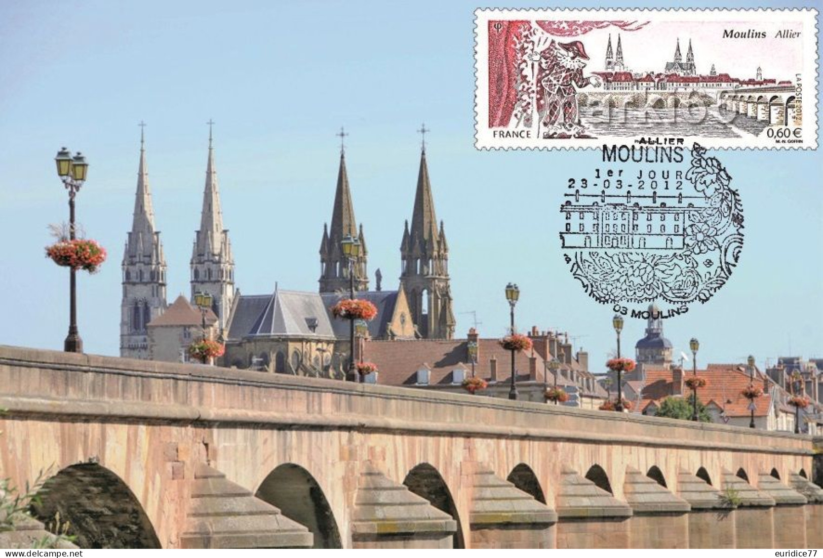 France 2012 - Moulins Allier Carte Maximum - 2010-2019