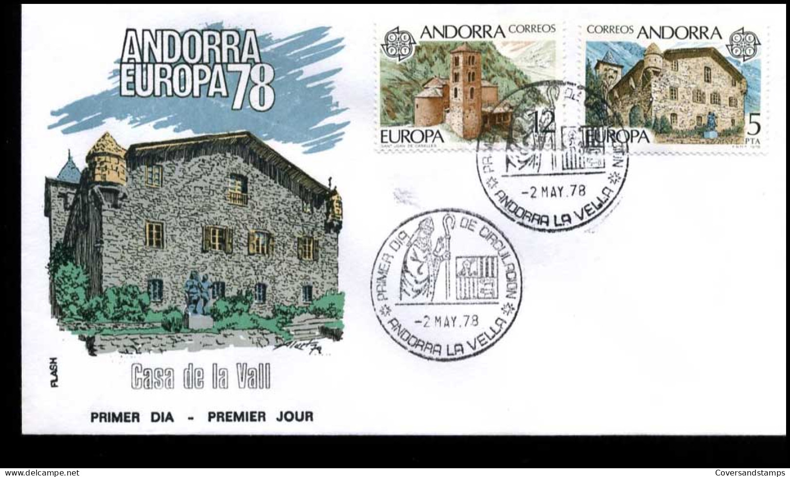  Spaans Andorra - FDC - Europa CEPT 1978 - 1978