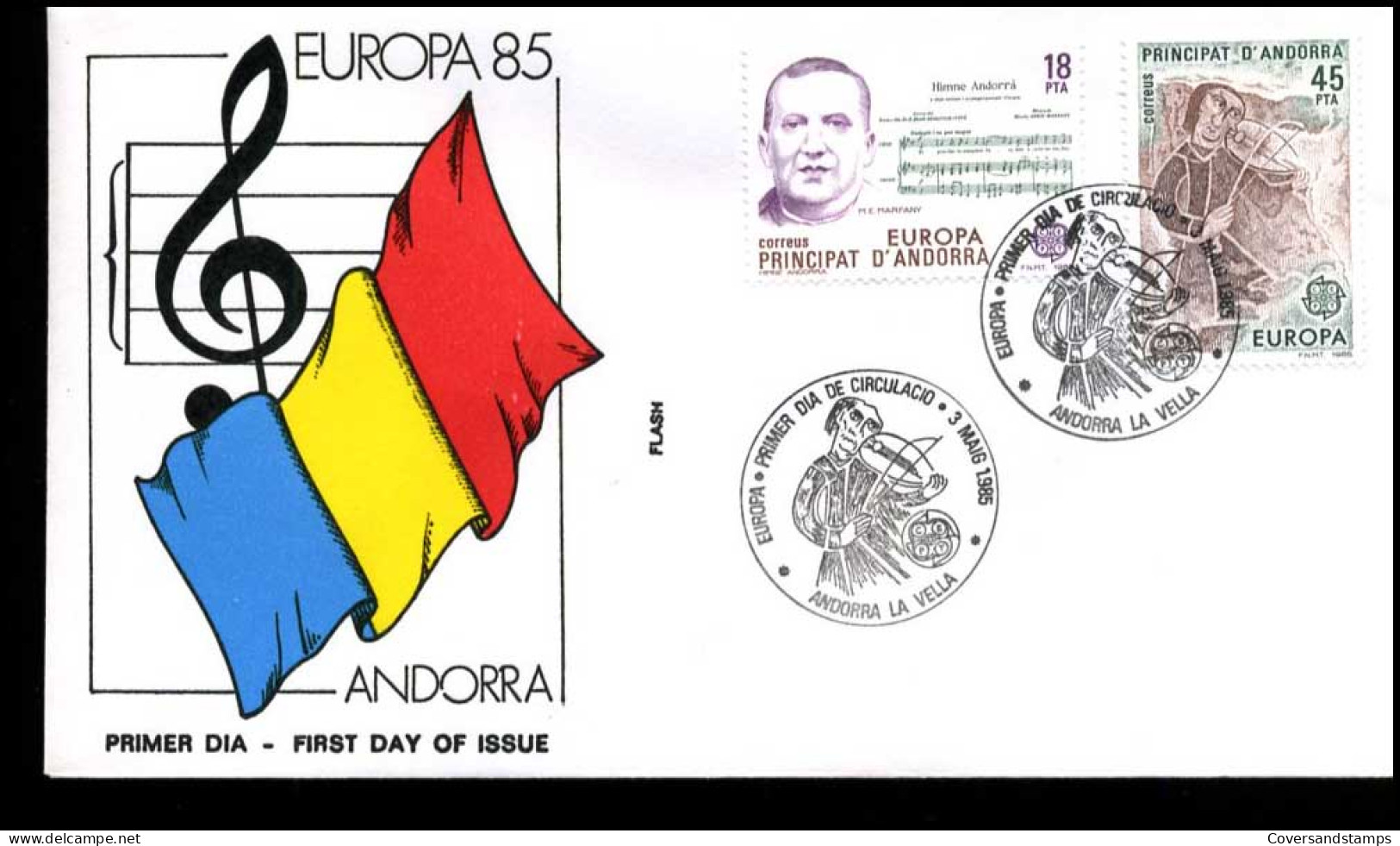  Spaans Andorra - FDC - Europa CEPT 1985 - 1985