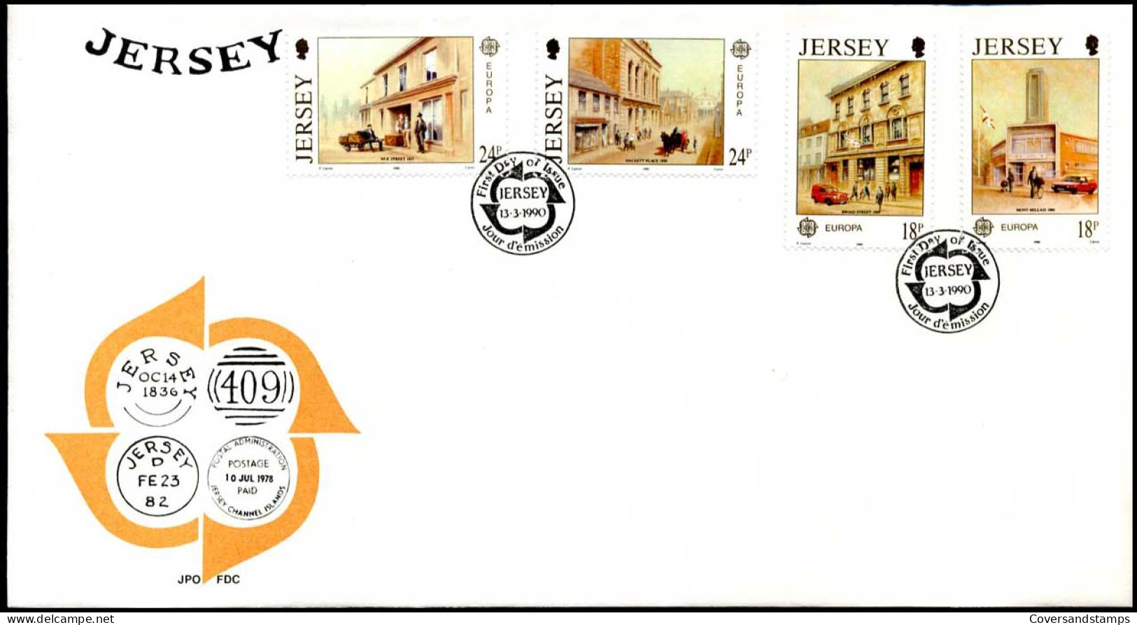  Jersey - FDC - Europa CEPT 1990 - 1990
